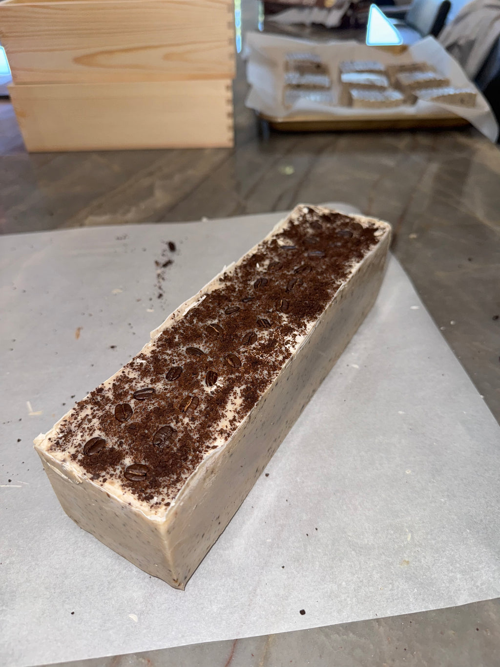 Roasted coffee artisan soap bar